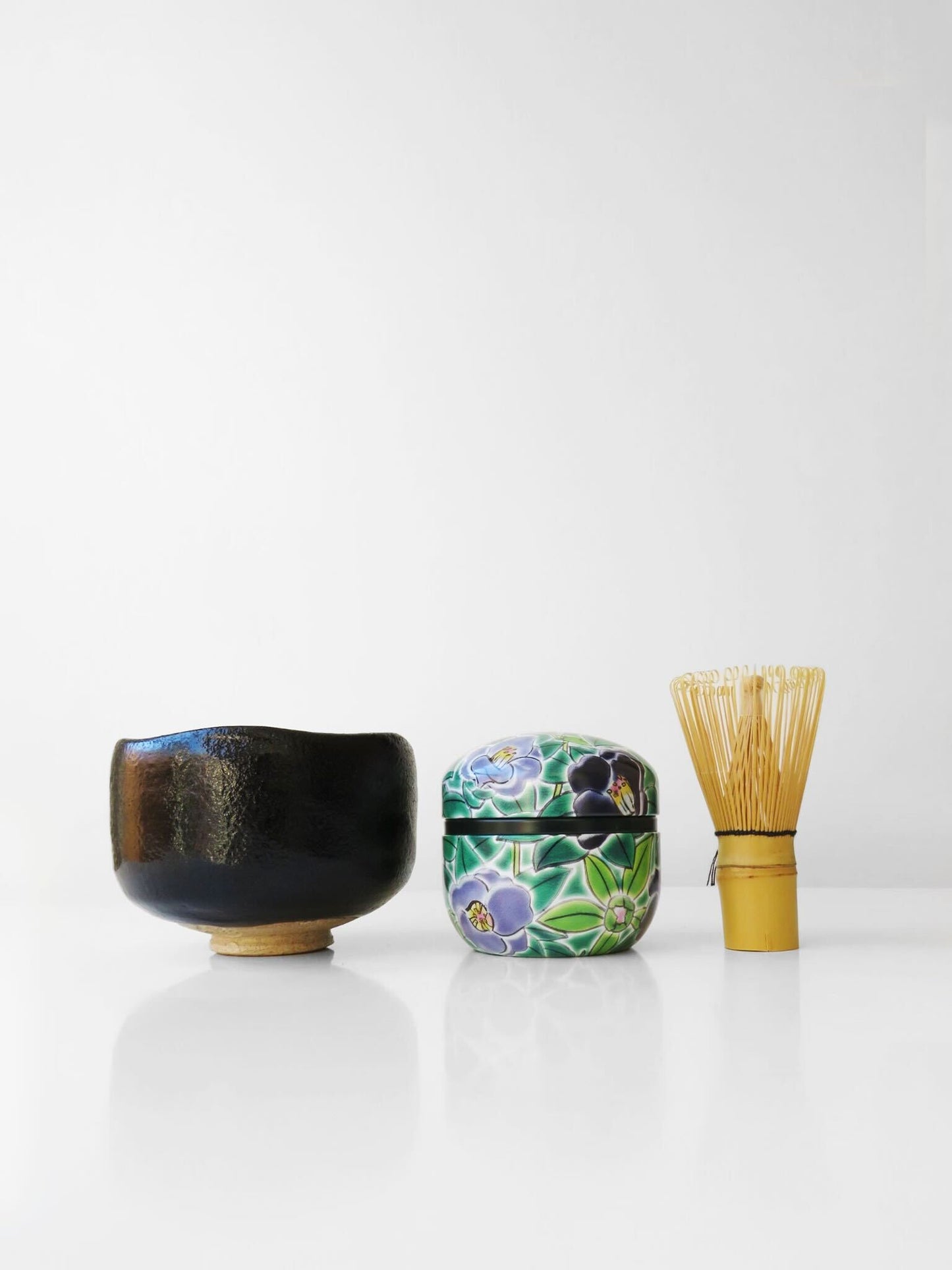 Tea Caddy - Blue Camellia